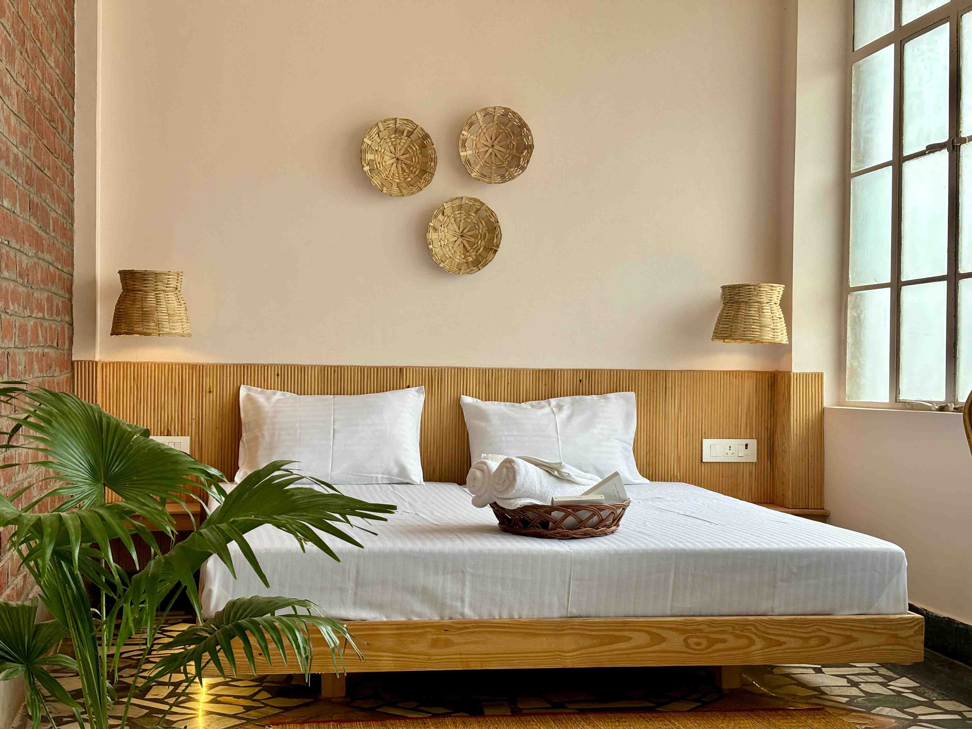 Vintage room with warm wood finishes